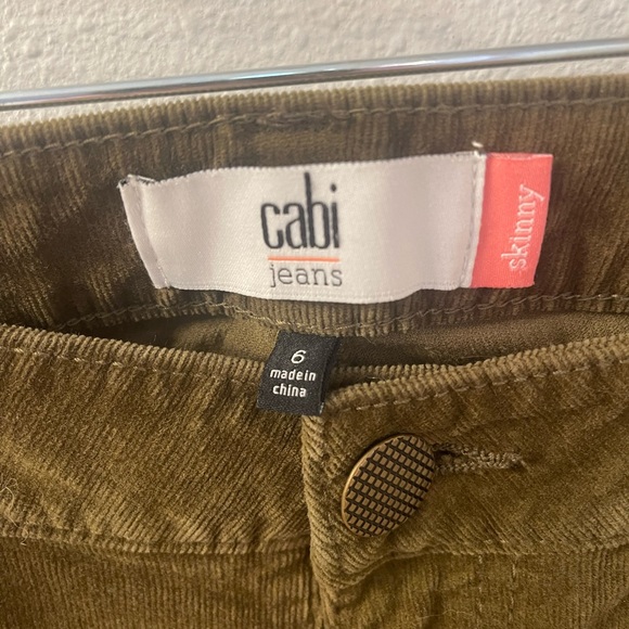 Cabi Jeans Corduroy Skinny Pants—size 6 - Picture 2 of 6
